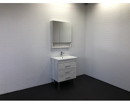 Тумба с раковиной Comforty Никосия 70Н 00-00005793 Дуб белый