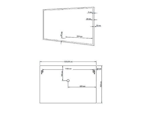 Зеркало Art&Max Monza AM-Mon-1200-800-DS-F с подсветкой с сенсорным выключателем