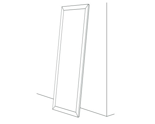 Зеркало Evoform Definite Floor 197х78 BY 6003 в багетной раме - Мозаика античная медь 70 мм