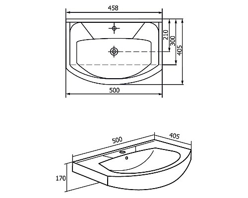 Тумба под раковину Bellezza Элеганс 50 4638606240016 Белая