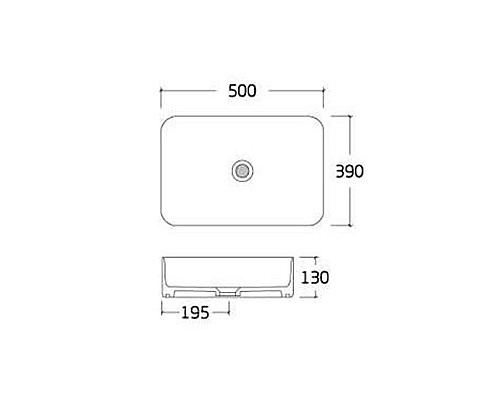 Раковина-чаша Bronze de Luxe Scandi 50 6127-DGM Серая матовая