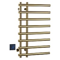 Полотенцесушитель электрический круглый сухой MATT GOLD