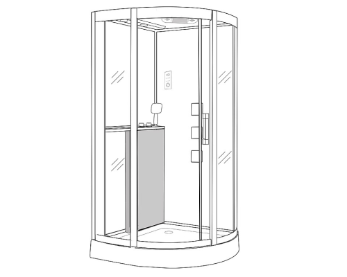 Душевая кабина Grossman GR-141 100x100