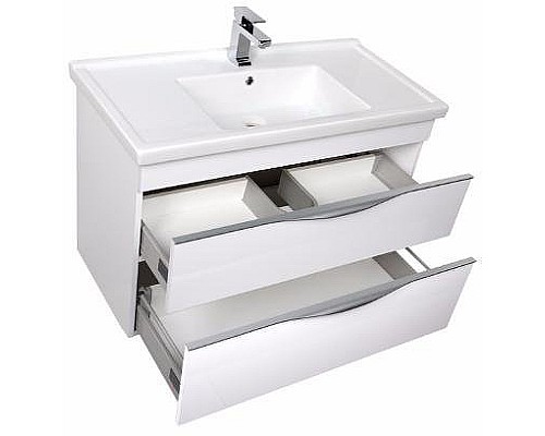 Тумба под раковину Aquanet Эвора 100 185195 подвесная Белая