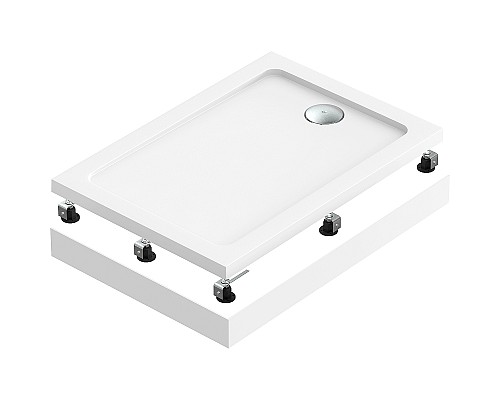 Акриловый поддон для душа Bas Олимпик 100х80 ПН00053 Белый