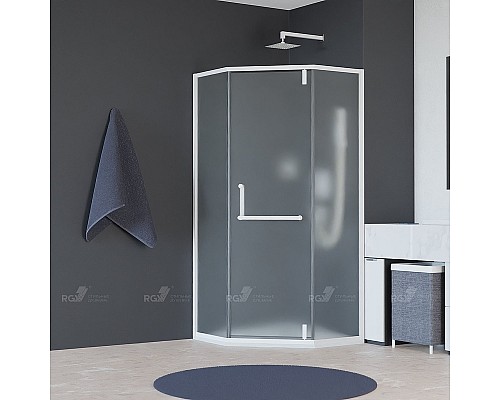 Душевой уголок RGW Hotel HO-084W 100х100 350608400-25 Белый -сатинат