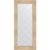 Зеркало Evoform Exclusive-G 126х56 BY 4064 с гравировкой в багетной раме - Золотые дюны 90 мм