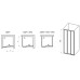 Душевая дверь Ravak Supernova ASDP3-100 профиль Белый стекло Grape