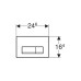 Кнопка смыва Geberit Delta51 115.105.21.1