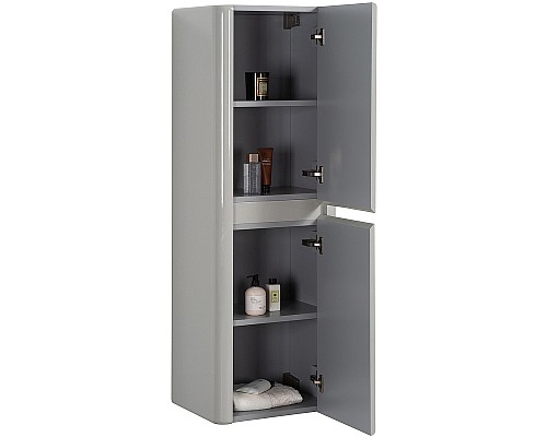 Шкаф пенал Black&White Universe U915 45 915.SC подвесной Glossy light grey