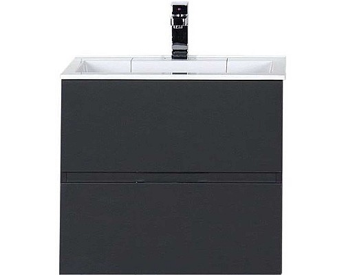 Тумба под раковину Aquanet Алвита 60 183991 подвесная Серый антрацит