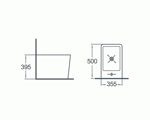 Биде Timo Soli TK-302 Белое