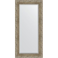 Зеркало Evoform Exclusive 115х55 BY 3487 с фацетом в багетной раме - Виньетка античное серебро 85 мм
