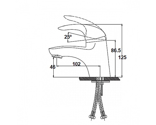 Смеситель для раковины KAISER Safira 15011