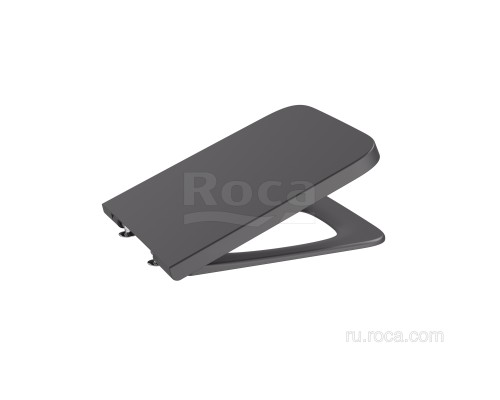 Крышка для чаши Roca Inspira Square Supralit, Soft Close, оникс 80153264B