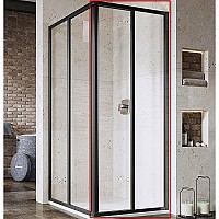 Душевая дверь Ravak Supernova SRV2-75 195 S 14V303O2Z1 профиль Черный стекло Transparent