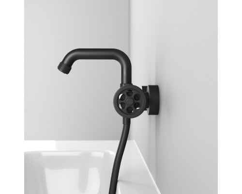 Смеситель для ванны графит IDDIS Grange