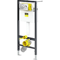 Инсталляция Viega Prevista Dry 792855 для подвесных унитазов с клавишей смыва Хром