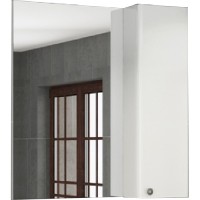 Зеркало со шкафом Comforty Амстердам 75 Белый глянец