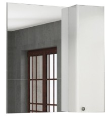 Зеркало со шкафом Comforty Амстердам 75 Белый глянец