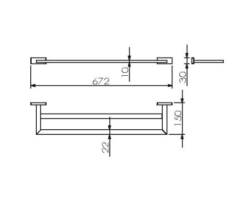 Полотенцедержатель 2-ой LANGBERGER 11902A