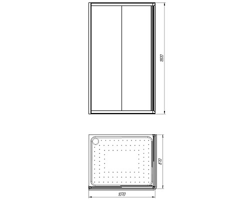 Душевой уголок Radomir 110x90 1-09-1-0-0-1220 профиль Белый стекло прозрачное