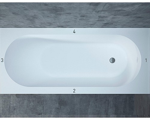 Ванна встраиваемая Salini ORNELLA KIT 170x75 102411M Ванна встраиваемая Salini ORNELLA KIT 170x75 102411M