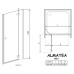 Душевая дверь Radaway Almatea DWJ 120 R профиль Хром стекло прозрачное