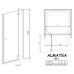 Душевая дверь Radaway Almatea DWJ 120 R профиль Хром стекло прозрачное