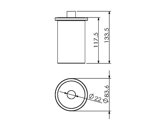 Баночка стекло настольная LANGBERGER 23028A