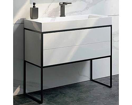 Тумба под раковину Clarberg Logic 90 LOG0109N Белая