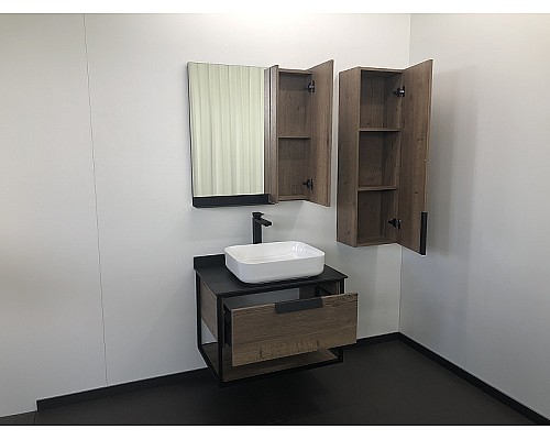 Зеркало со шкафом Comforty Кельн 75 00004149061 Дуб темный