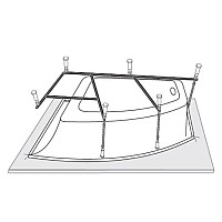 Каркас к ваннам VAGNERPLAST Selena 147, Flora 150x100 VPK150100