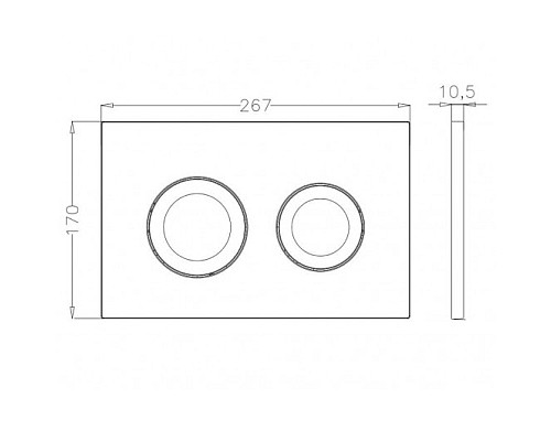 Инсталляция Pestan Sava Fix Slim SET40006468 для унитаза с клавишей смыва Хром матовый
