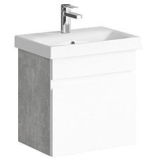 Тумба под раковину Aqwella Smart 50 SRT0105BS подвесная Бетон светлый