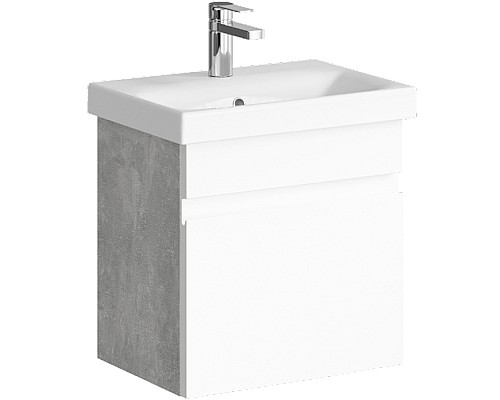 Тумба под раковину Aqwella Smart 50 SRT0105BS подвесная Бетон светлый