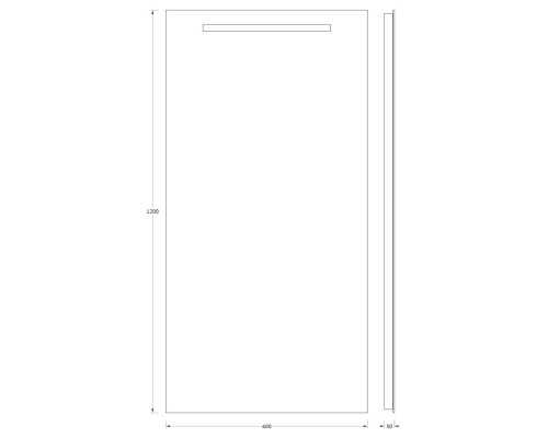 Зеркало Evoform Ledline 120х60 с подсветкой