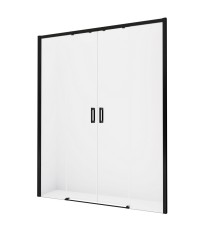 Душевая дверь NEW TRENDY PRIME BLACK 130x200 (черный)