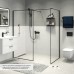 Душевая перегородка IDDIS Slide Walk In черный 80x195 см