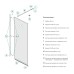 Душевая перегородка IDDIS Slide Walk In черный 80x195 см