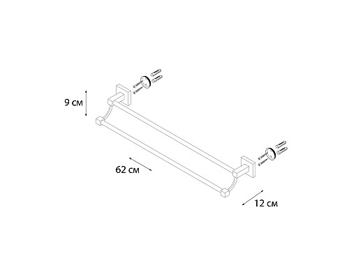 Полотенцедержатель FIXSEN Metra трубчатый FX-11102
