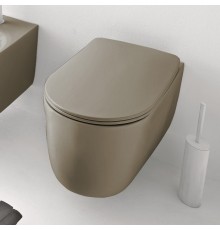 Унитаз подвесной Kerasan Nolita 531481 коричневый орех матовый