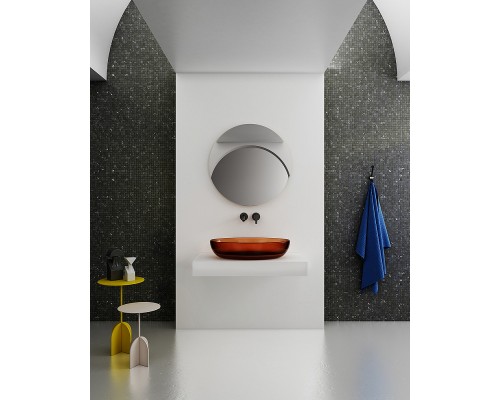 Раковина-чаша Abber Kristall 60 AT2801Opal Коричневая