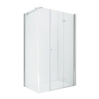 Душевое ограждение NEW TRENDY NEW SOLEO PLUS складные двери R 110x120x195 (хром)