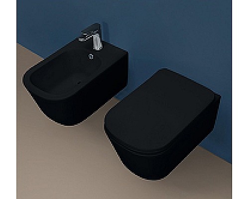 Биде Kerasan Tribeca 512531 подвесное Черное матовое