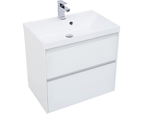 Тумба под раковину Aquanet Гласс 70 206700 подвесной Белая