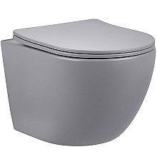 Унитаз Vincea Globo VT1-14SMG подвесной Серый матовый с сиденьем Микролифт