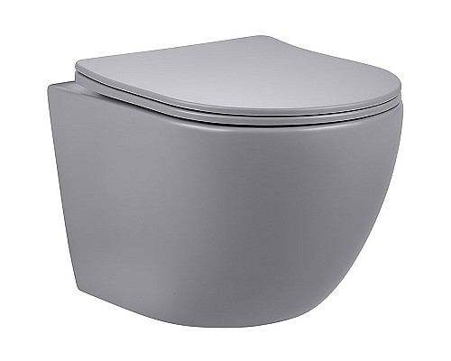 Унитаз Vincea Globo VT1-14SMG подвесной Серый матовый с сиденьем Микролифт