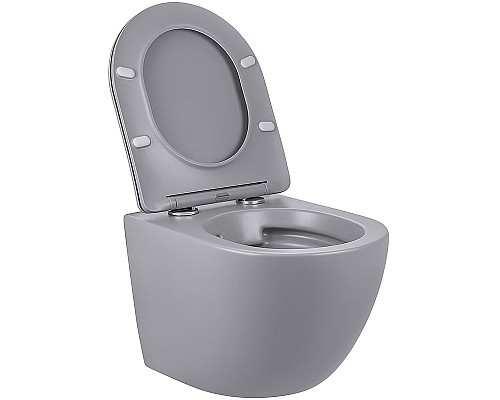 Унитаз Vincea Globo VT1-14SMG подвесной Серый матовый с сиденьем Микролифт