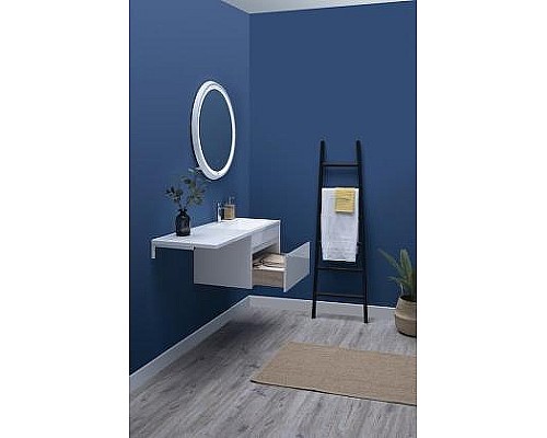 Тумба под раковину Aquanet Токио 130 236917 подвесная Белая